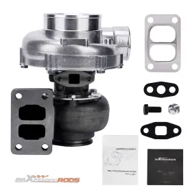 921woa Maxpeedingrods T70 Turbine 70 A/r Compressor 0.82a/r T3 V Band Universal Turbocharger 500 Hp