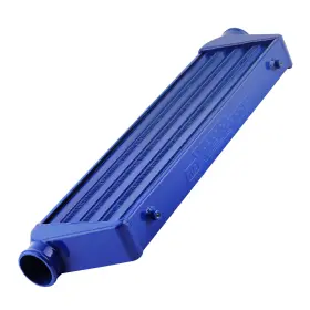 Cn83m0 Maxpeedingrods Universal Intercooler 27 Inch X7 X2.5 2.5 O.d. Inlet Outlet Tube And Fin Blue New