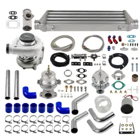 E71ct5 Maxpeedingrods Universal T04e T3 T4 T3/t4 Turbocharger 350hp 2.5 Inch Intercooler Bov Piping Kit