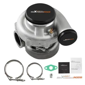 700-1050hp Maxpeedingrods Hbf8wo Ball Bearing Billet Turbo 0.83 / 0.75 A/r Turbine Compressor V-band