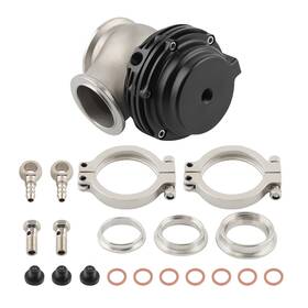 Maxpeedingrods Isjd3y Billet 38mm Turbo External Wastegate 22 Psi Springs And V Band Flange Black