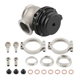 Isjd3y Maxpeedingrods Billet 38mm Turbo External Wastegate 22 Psi Springs And V Band Flange Black