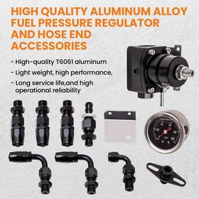 Maxpeedingrods L47xdg Adjustable Fuel Pressure Regulator Kit And 100psi Guage An6 Fitting Universal