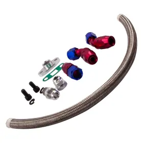 Tgy3o5 Maxpeedingrods Universal Turbocharger Oil Line Kit For T3/t4/t70/t66 1000mm Feed Return Set