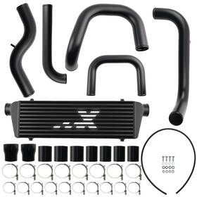 Maxpeedingrods U3ztxi Black Bar Plate Intercooler Kit For Honda Civic 92-00 Integra 695x205x64mm