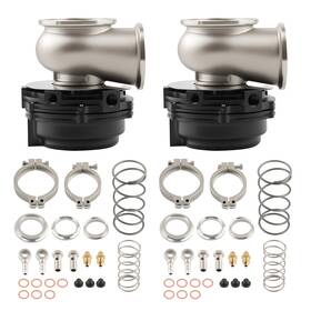 Maxpeedingrods V7lh8m 2pc Professional 44mm Blow Off Valve Kit For Turbocharged Engines Black Steel