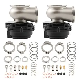 V7lh8m Maxpeedingrods 2pc Professional 44mm Blow Off Valve Kit For Turbocharged Engines Black Steel