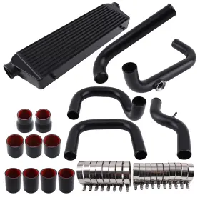 Y9o3ub Maxpeedingrods Turbo Intercooler 2.5 Inch Inlet/outlet Pipes Coupler For Honda Civic 1992-2000