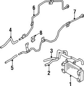 Bv72-19-930c Mazda Genuine Oil Pipe