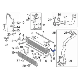 Sh011333za Mazda Oe For Cx-5 2019-2024 Left Inner Intercooler Bracket