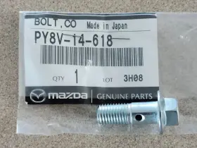 Py8v-14-618 Mazda 2018 - 2025 Oem 2.5l Engine Turbo Oil Line Inlet Pipe Bolt #