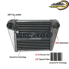 Fd3s Mazda Rx-7 Rx7 13b 1.3l All Aluminum Intercooler Fits 1993-1997 Rotary Smic