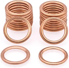 M16-11137546275 Meajoo 11137546275 20 Pcs Engine Oil Drain Plug Gasket Crush Washer