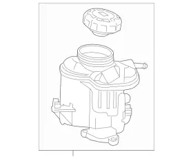 133-200-02-85 Mercedes-benz Genuine Expansion Reservoir