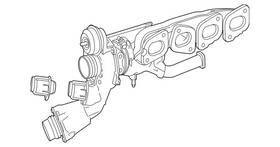 Mercedes-benz 139-090-50-02 Genuine Mercedes-benz Exhaust Gas Turbocharger