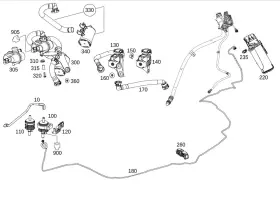 166-470-05-93 Mercedes-benz Genuine Cutoff Valve