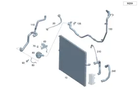 167-501-78-02 Mercedes-benz Genuine Coolant Line