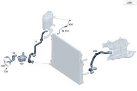 Mercedes-benz 206-501-17-00 Genuine Mercedes-benz Coolant Hose