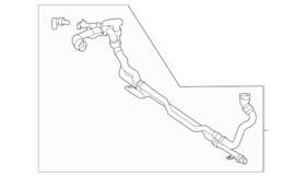 Mercedes-benz 206-501-39-00 Genuine Mercedes-benz Turbocharger Intercooler Hose