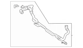 206-501-39-00 Mercedes-benz Genuine Turbocharger Intercooler Hose