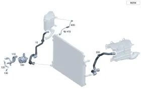 206-501-51-00 Mercedes-benz Genuine Coolant Hose