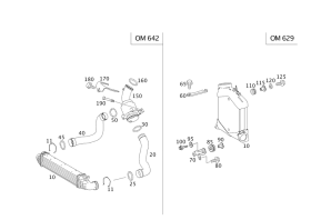 211-528-26-82 Mercedes-benz Genuine Hose