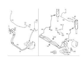 230-320-16-54 Mercedes-benz Genuine Oil Line