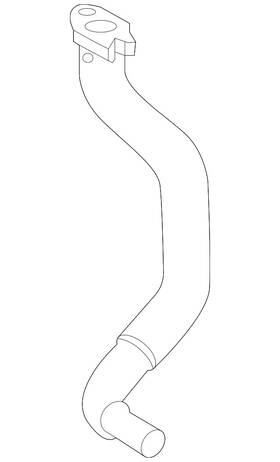 Mercedes-benz 254-180-52-00 Genuine Mercedes-benz Turbocharger Oil Line