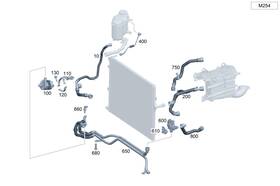 Mercedes-benz 254-501-00-00 Genuine Mercedes-benz Coolant Hose