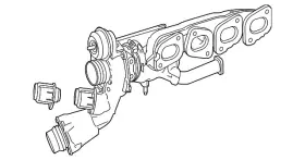274-090-41-00 Mercedes-benz Genuine Turbocharger
