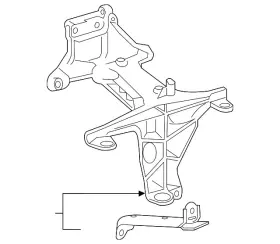 274-098-14-39 Mercedes-benz Genuine Inter-cooler Bracket