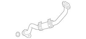Mercedes-benz 276-090-05-77 Genuine Mercedes-benz Oil Return Line