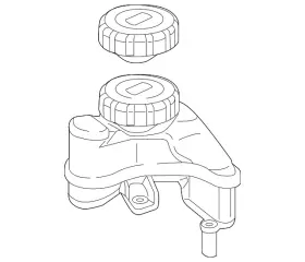 279-200-01-85 Mercedes-benz Genuine Expansion Reservoir