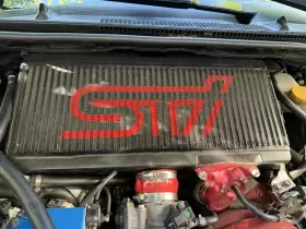 Mmtmic-sti-08bkrd Mishimoto Top-mount Intercooler Kit Powder Black And Red Hose Fits Subaru Wrx Sti