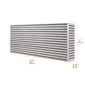Mmuic-09 Mishimoto Fits Universal Air-to-air Intercooler Core - 22in X 6in 3.5in Part