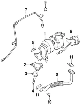 Md193110 Mitsubishi Genuine Return Tube Bolt