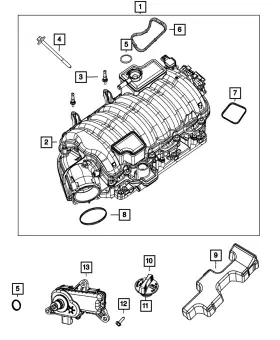 05038529ad Mopar Genuine Intake Short Running Valve Actuator