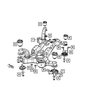 06104416aa Mopar Genuine Hex Head Bolt And Washer Mounting 6104416aa
