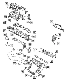 06506619aa Mopar Genuine Nut Mounting 6506619aa