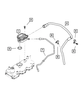 5093069ab Mopar Genuine Oil Drain Tube