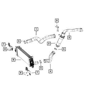 52014950ae Mopar Genuine Charge Air Cooler Duct