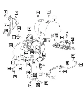 68125148aa Mopar Genuine Oil Feed Tube