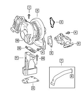 68160631ab Mopar Genuine Charge Air Line