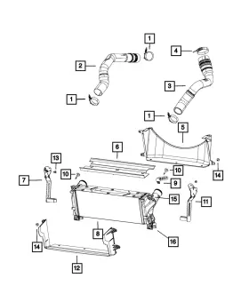 68211466aa Mopar Genuine Hose Clamp
