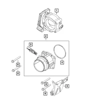 68229381aa Mopar Genuine Air Intake Elbow