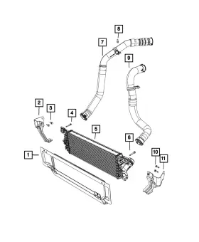 68269546aa Mopar Genuine Charge Air Cooler Duct