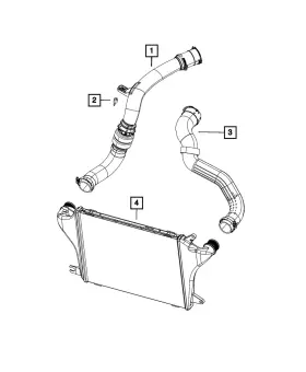 68283404af Mopar Genuine Charge Air Cooler Duct