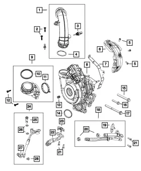 68486938aa Mopar Genuine Special Head Bolt