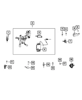 68499013ab Mopar Genuine Pressure Sensor