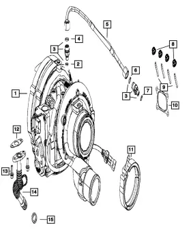 68724476aa Mopar Genuine Engine Turbocharger Kit
